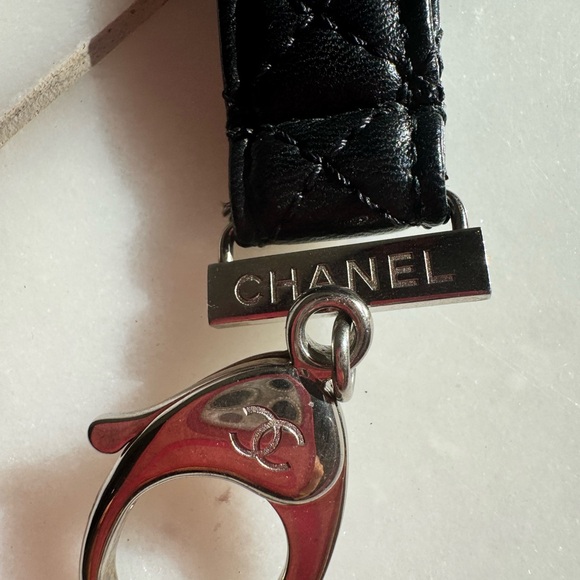 Chanel Quilted Leather Keychain/Lanyard - Picture 1 of 6